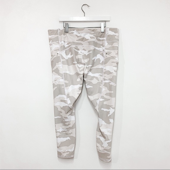 Athleta Contender 7/8 Powerlift Tight Leggings in White Camo - Picture 4 of 7